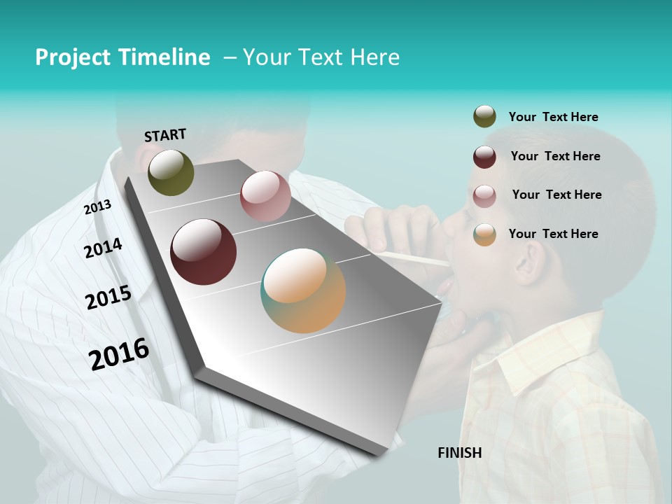 Boy Visiting The Doctor For Checkup PowerPoint Template