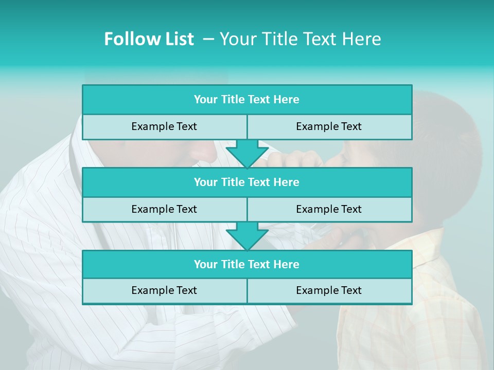 Boy Visiting The Doctor For Checkup PowerPoint Template