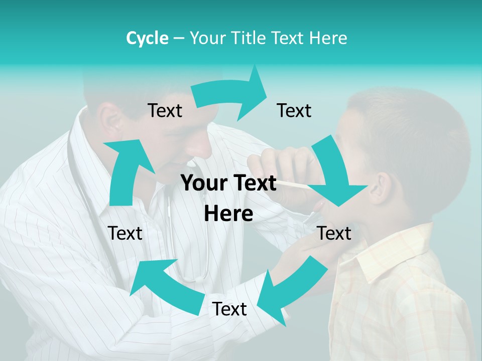 Boy Visiting The Doctor For Checkup PowerPoint Template