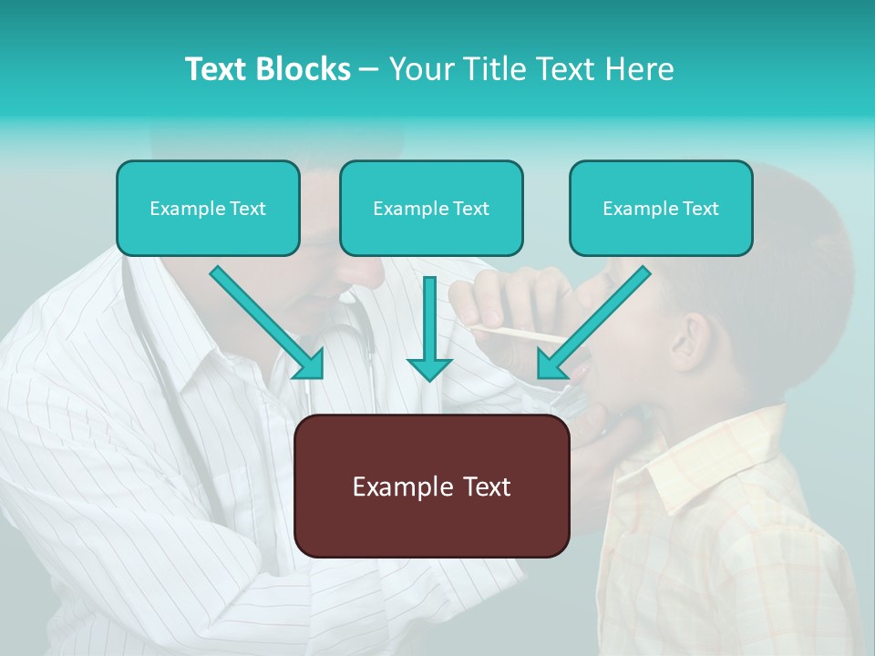 Boy Visiting The Doctor For Checkup PowerPoint Template