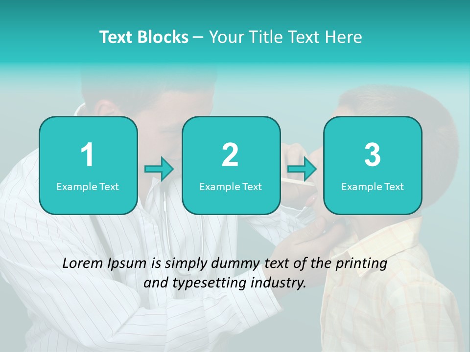 Boy Visiting The Doctor For Checkup PowerPoint Template