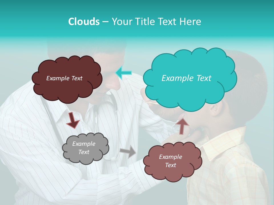 Boy Visiting The Doctor For Checkup PowerPoint Template