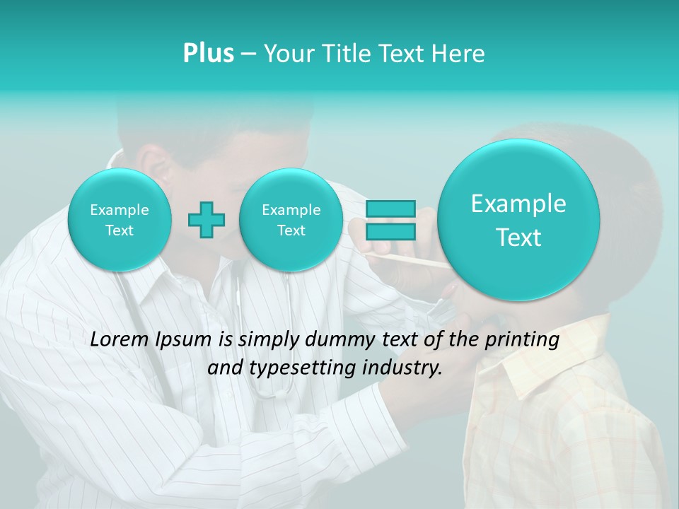 Boy Visiting The Doctor For Checkup PowerPoint Template