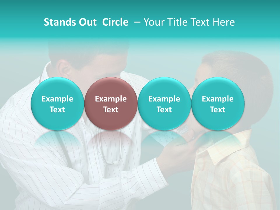 Boy Visiting The Doctor For Checkup PowerPoint Template