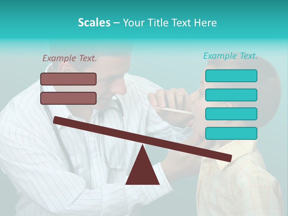 Boy Visiting The Doctor For Checkup PowerPoint Template