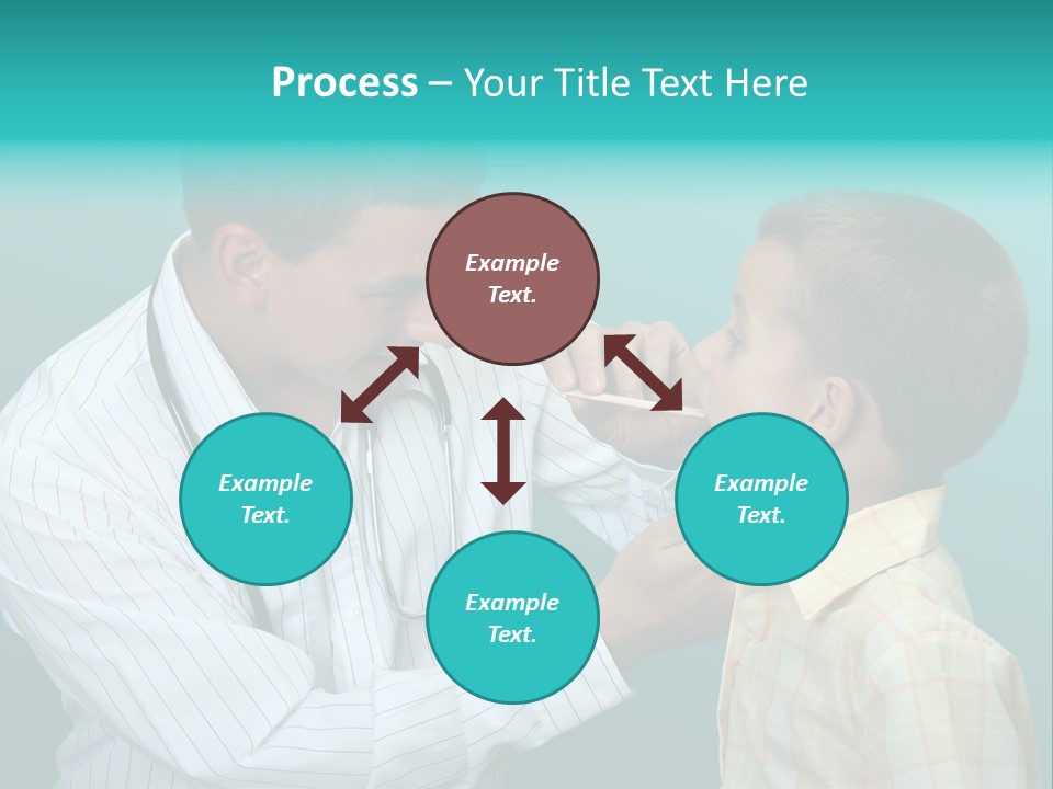 Boy Visiting The Doctor For Checkup PowerPoint Template