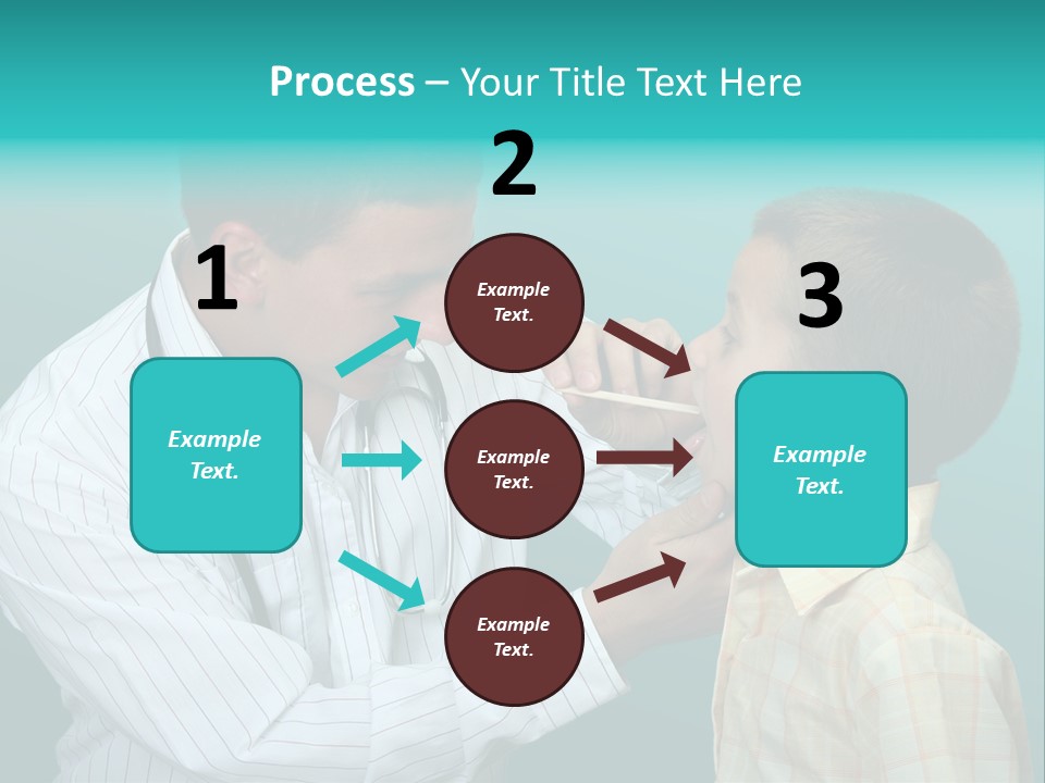 Boy Visiting The Doctor For Checkup PowerPoint Template