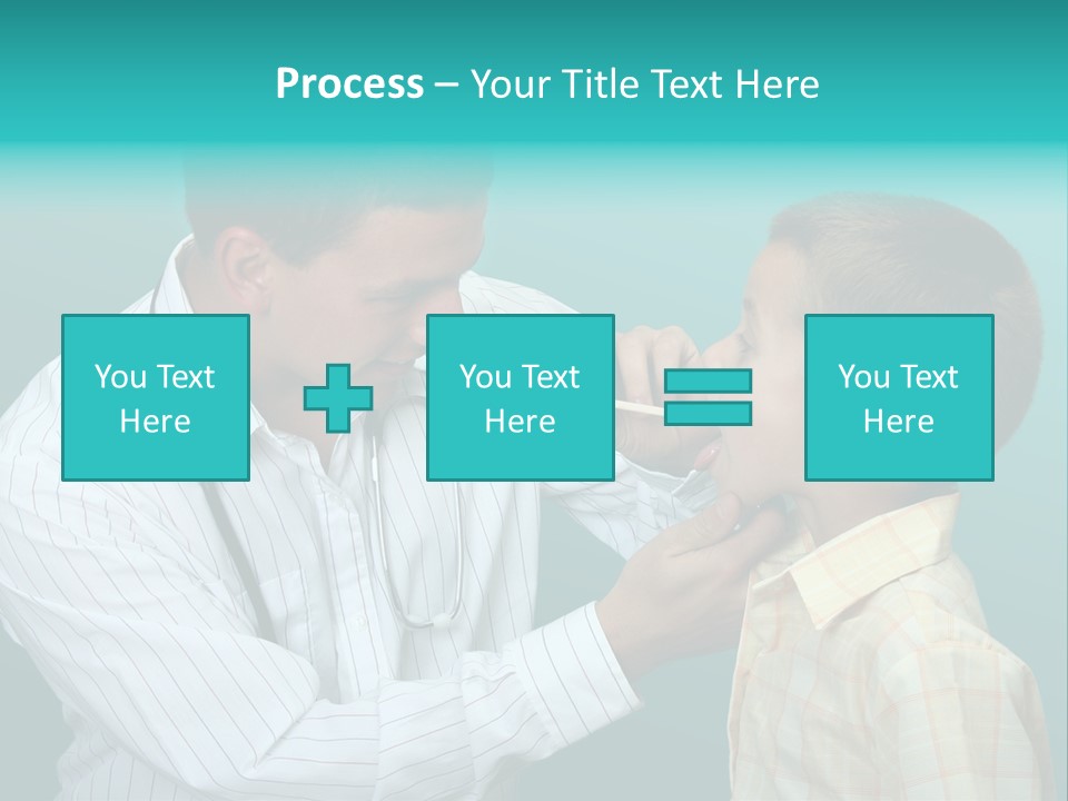 Boy Visiting The Doctor For Checkup PowerPoint Template
