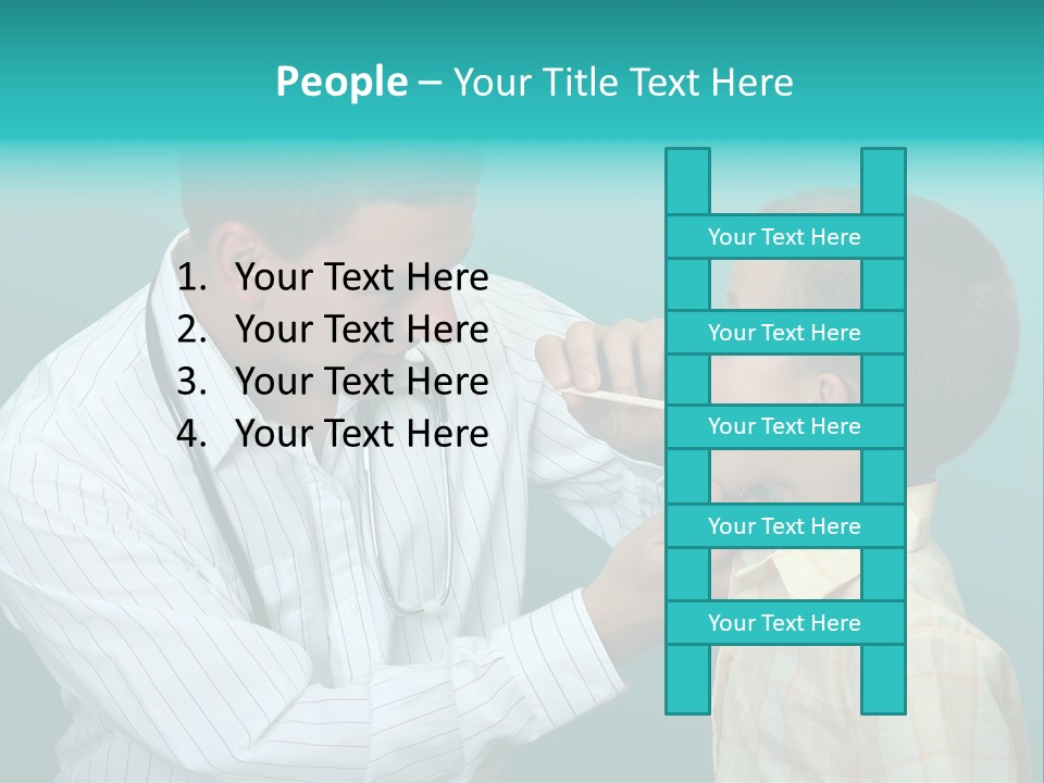 Boy Visiting The Doctor For Checkup PowerPoint Template