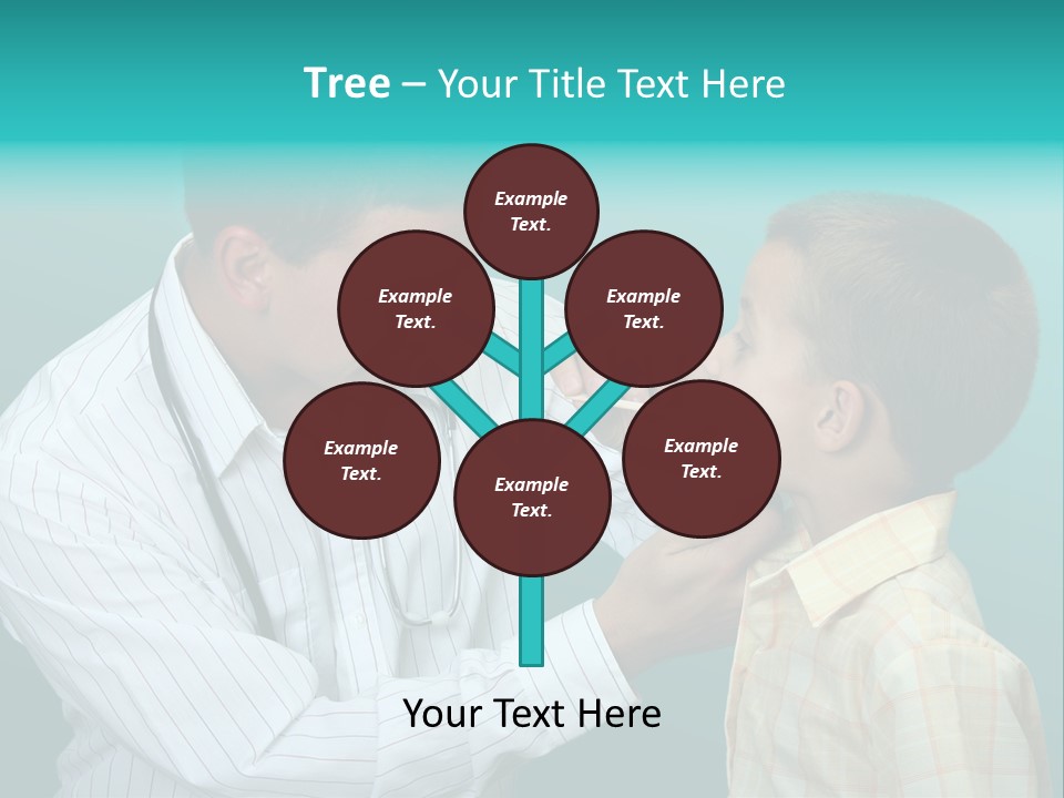 Boy Visiting The Doctor For Checkup PowerPoint Template