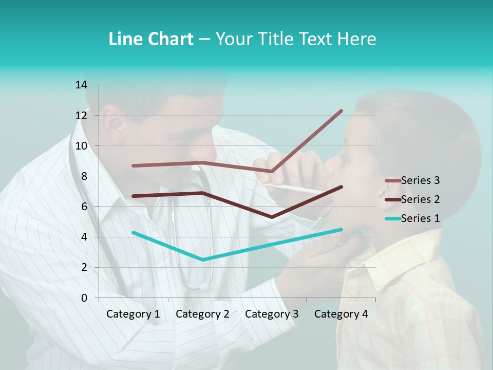 Boy Visiting The Doctor For Checkup PowerPoint Template