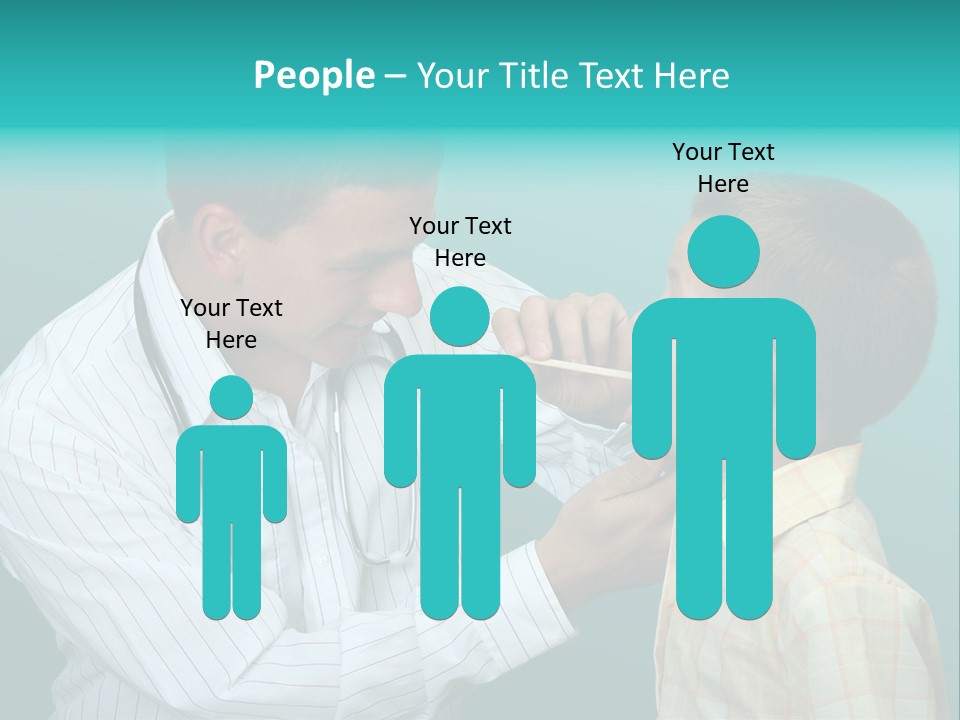 Boy Visiting The Doctor For Checkup PowerPoint Template