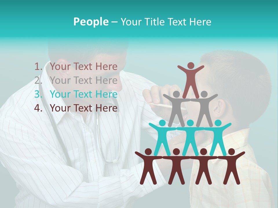 Boy Visiting The Doctor For Checkup PowerPoint Template