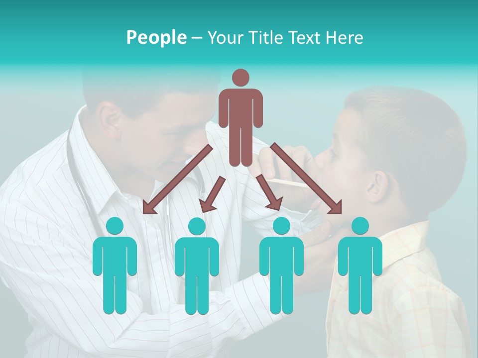 Boy Visiting The Doctor For Checkup PowerPoint Template