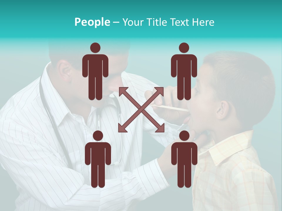 Boy Visiting The Doctor For Checkup PowerPoint Template