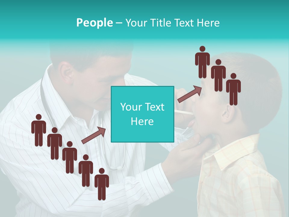 Boy Visiting The Doctor For Checkup PowerPoint Template