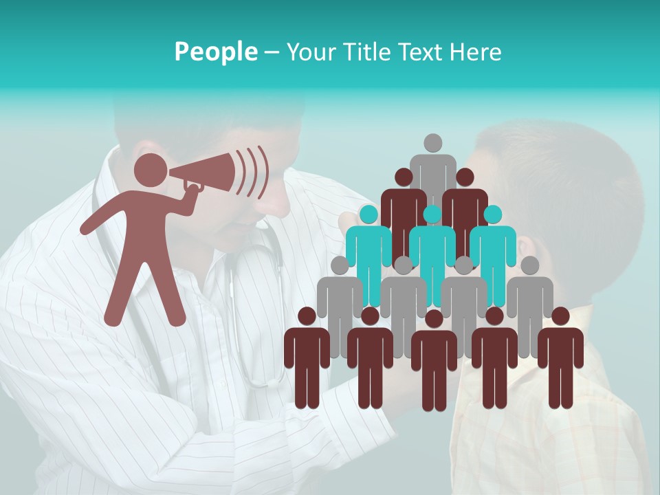 Boy Visiting The Doctor For Checkup PowerPoint Template