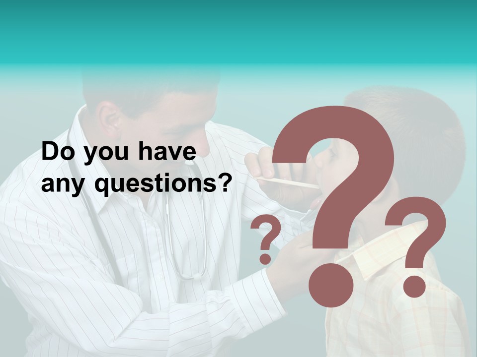 Boy Visiting The Doctor For Checkup PowerPoint Template