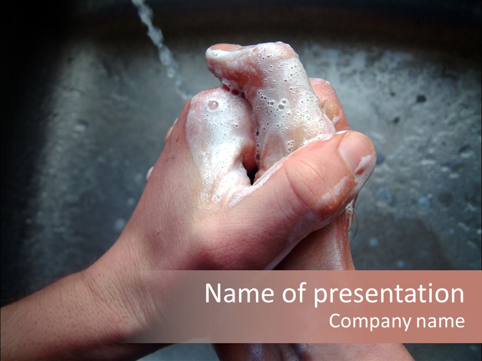 Hands Washing PowerPoint Template