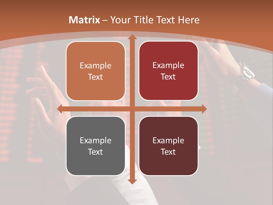 Hands On A Stock Market PowerPoint Template