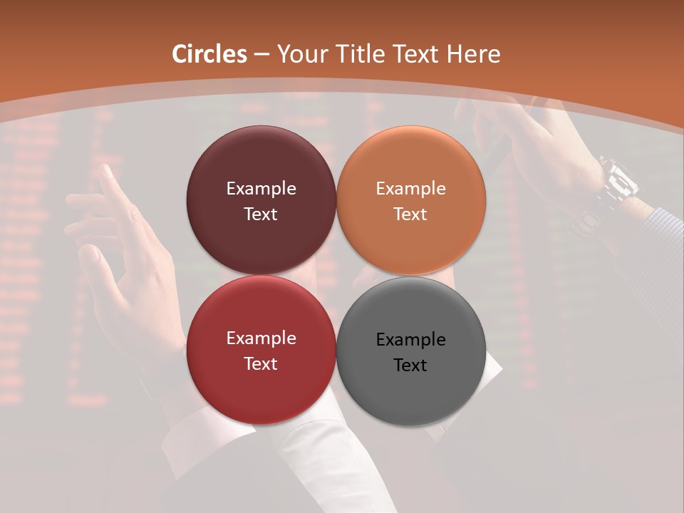 Hands On A Stock Market PowerPoint Template