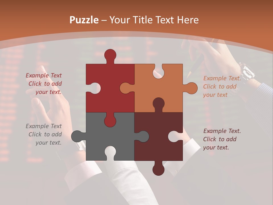 Hands On A Stock Market PowerPoint Template