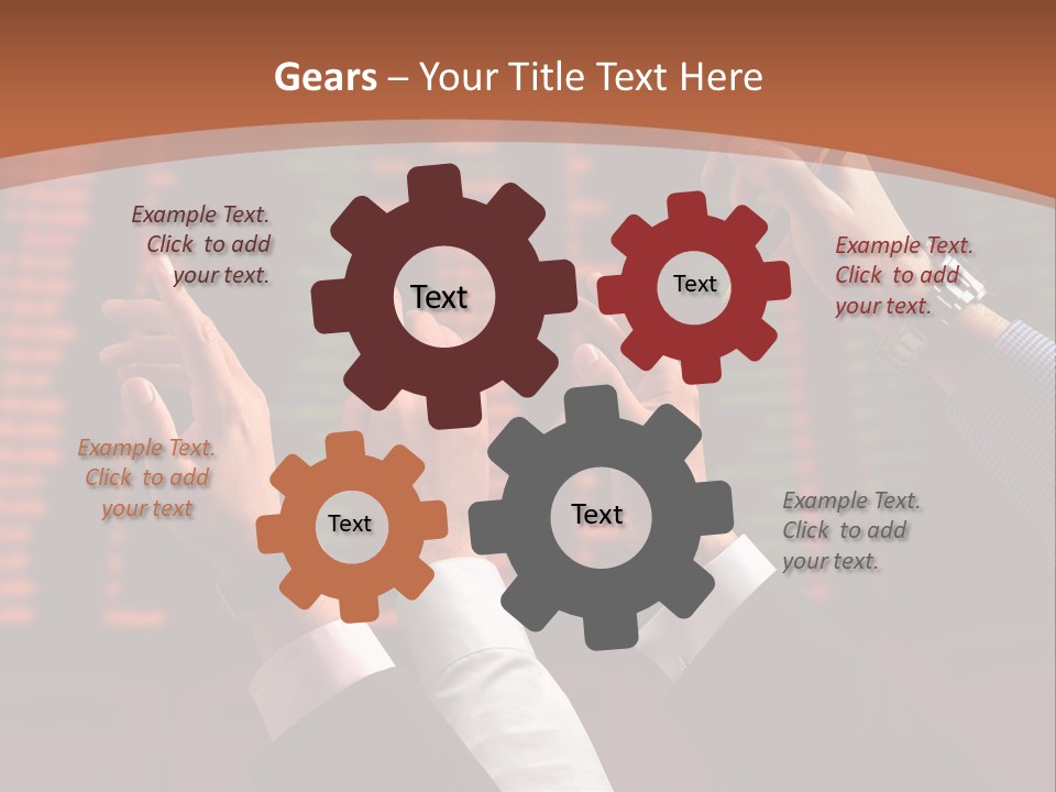 Hands On A Stock Market PowerPoint Template