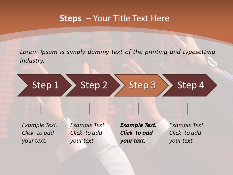 Hands On A Stock Market PowerPoint Template