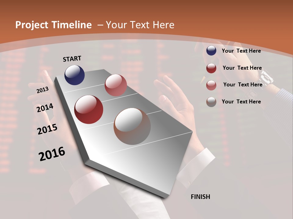 Hands On A Stock Market PowerPoint Template