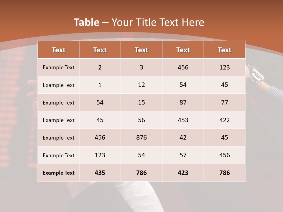 Hands On A Stock Market PowerPoint Template