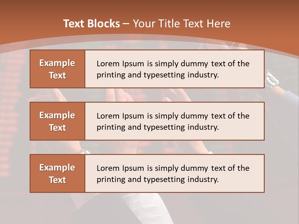 Hands On A Stock Market PowerPoint Template