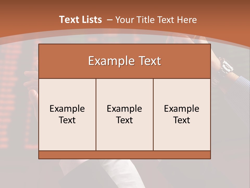Hands On A Stock Market PowerPoint Template