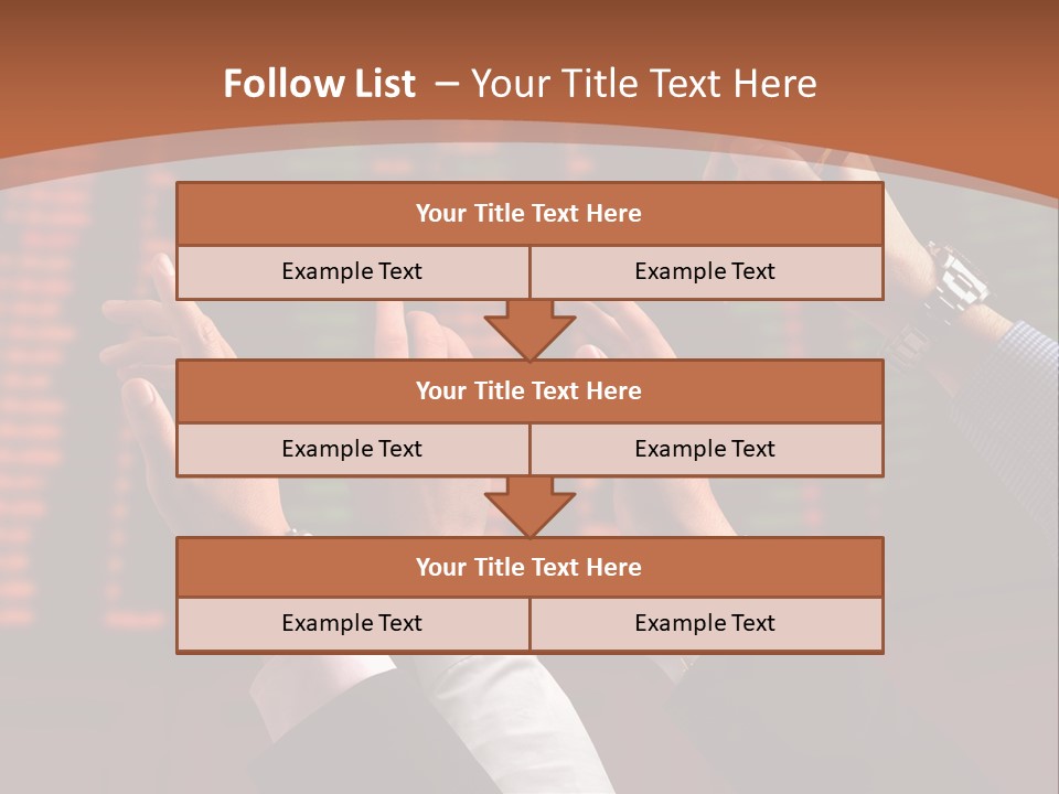 Hands On A Stock Market PowerPoint Template