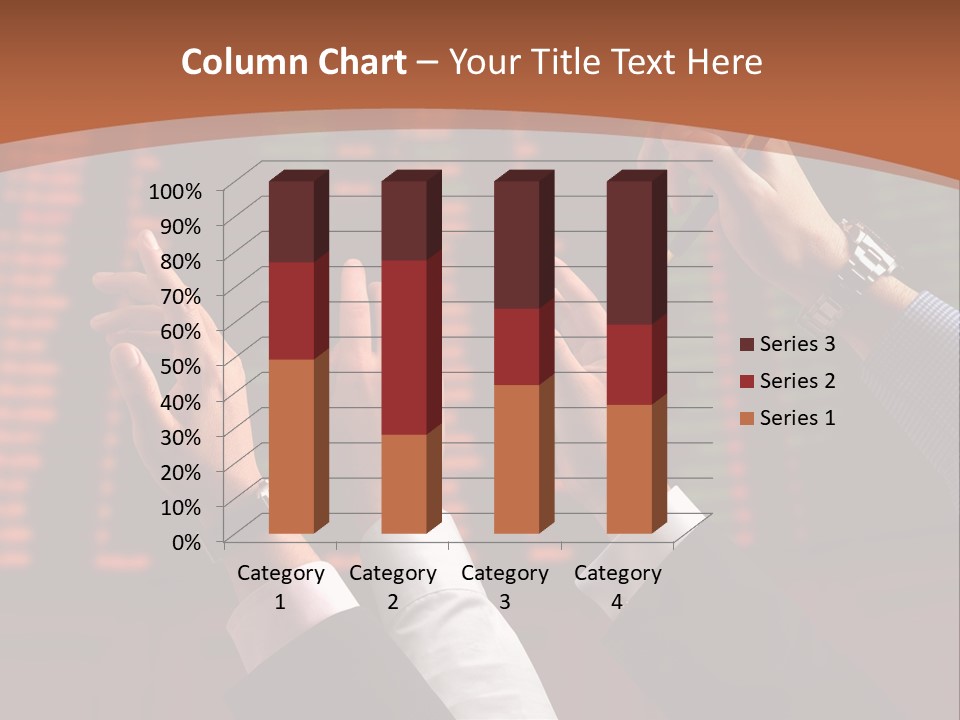 Hands On A Stock Market PowerPoint Template