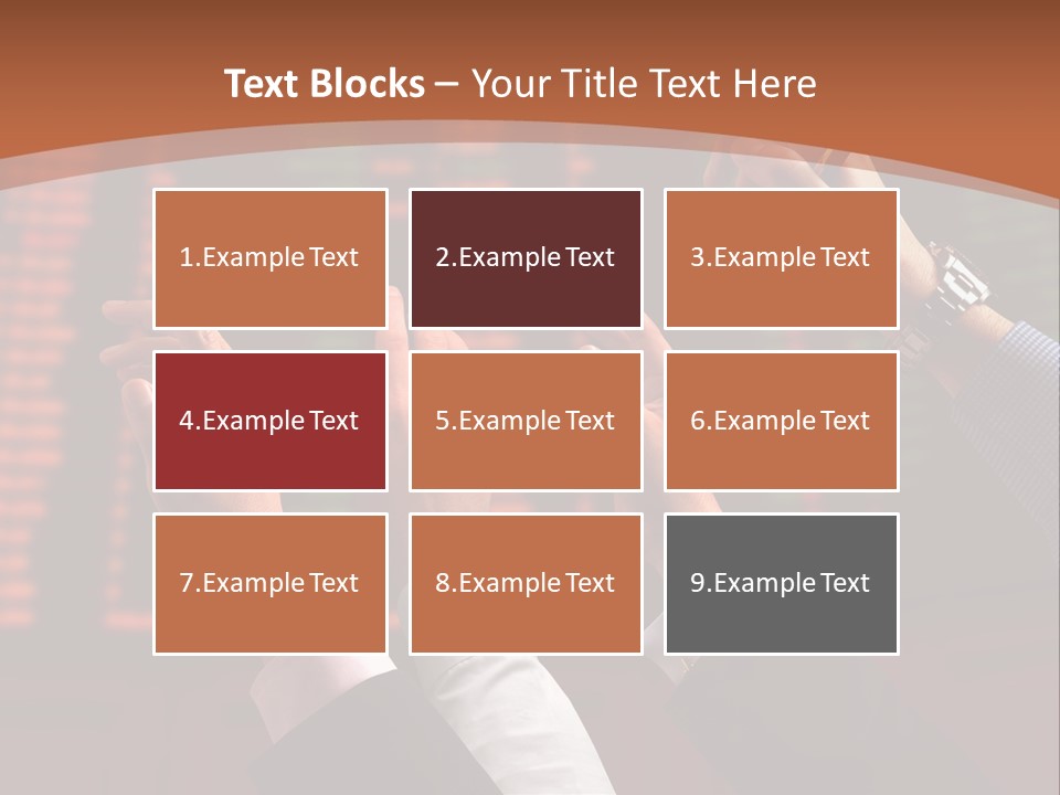 Hands On A Stock Market PowerPoint Template