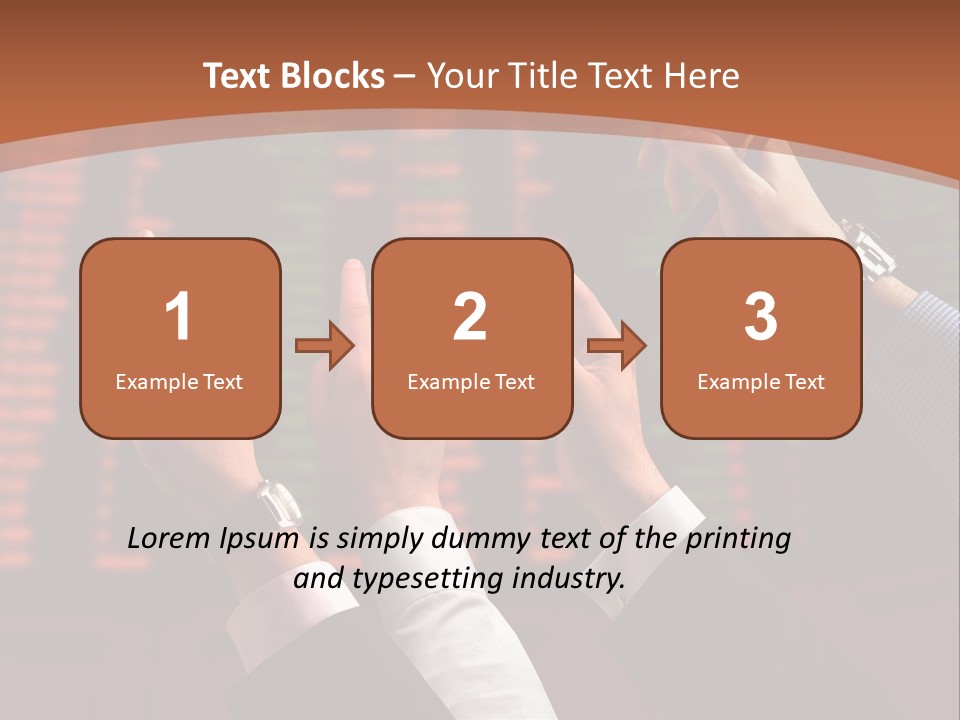 Hands On A Stock Market PowerPoint Template
