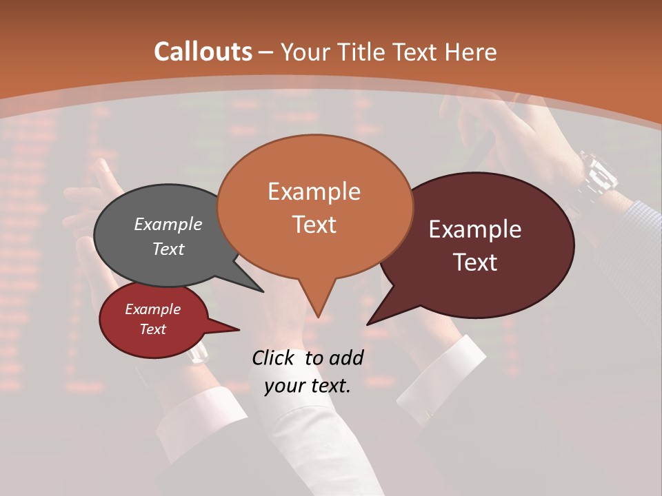 Hands On A Stock Market PowerPoint Template