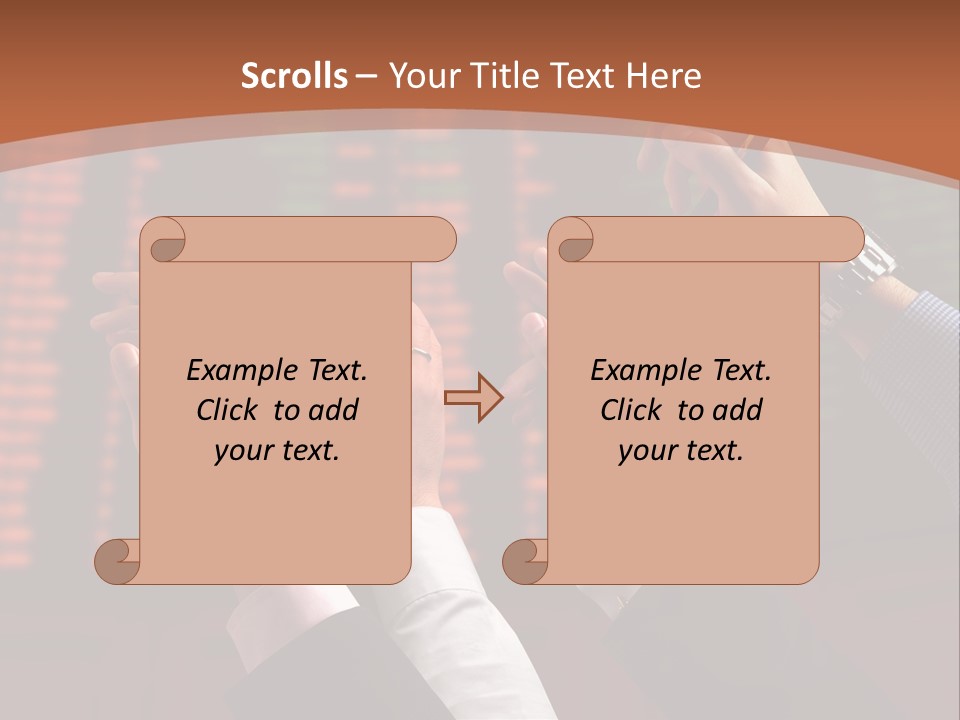 Hands On A Stock Market PowerPoint Template