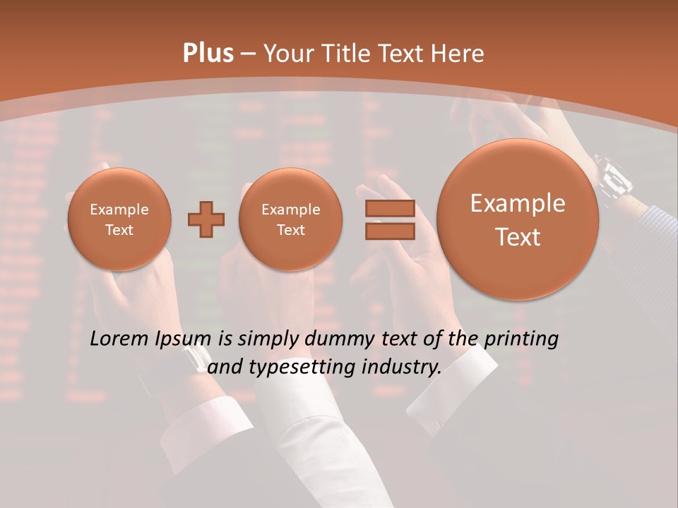 Hands On A Stock Market PowerPoint Template