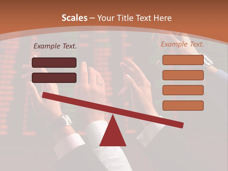 Hands On A Stock Market PowerPoint Template