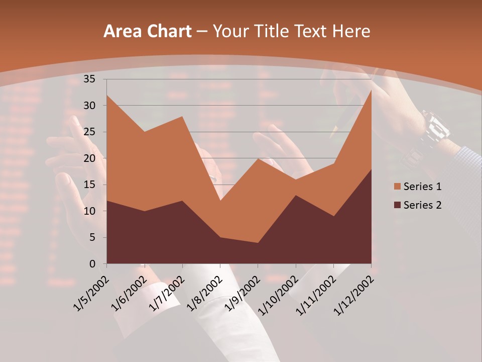 Hands On A Stock Market PowerPoint Template