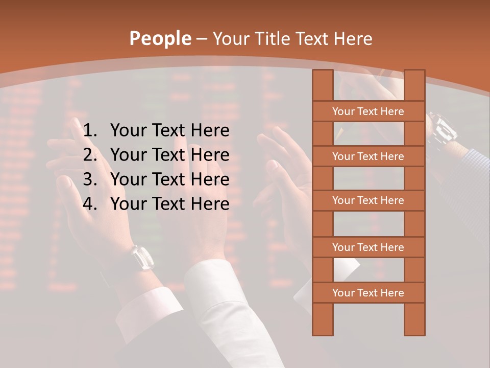 Hands On A Stock Market PowerPoint Template