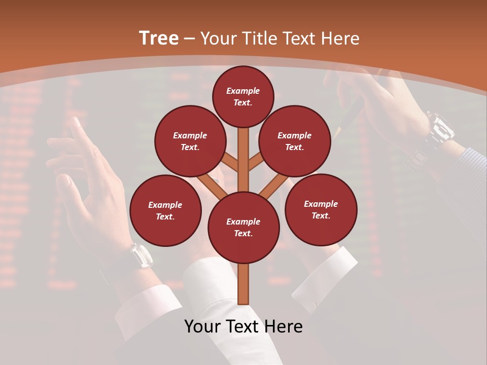 Hands On A Stock Market PowerPoint Template