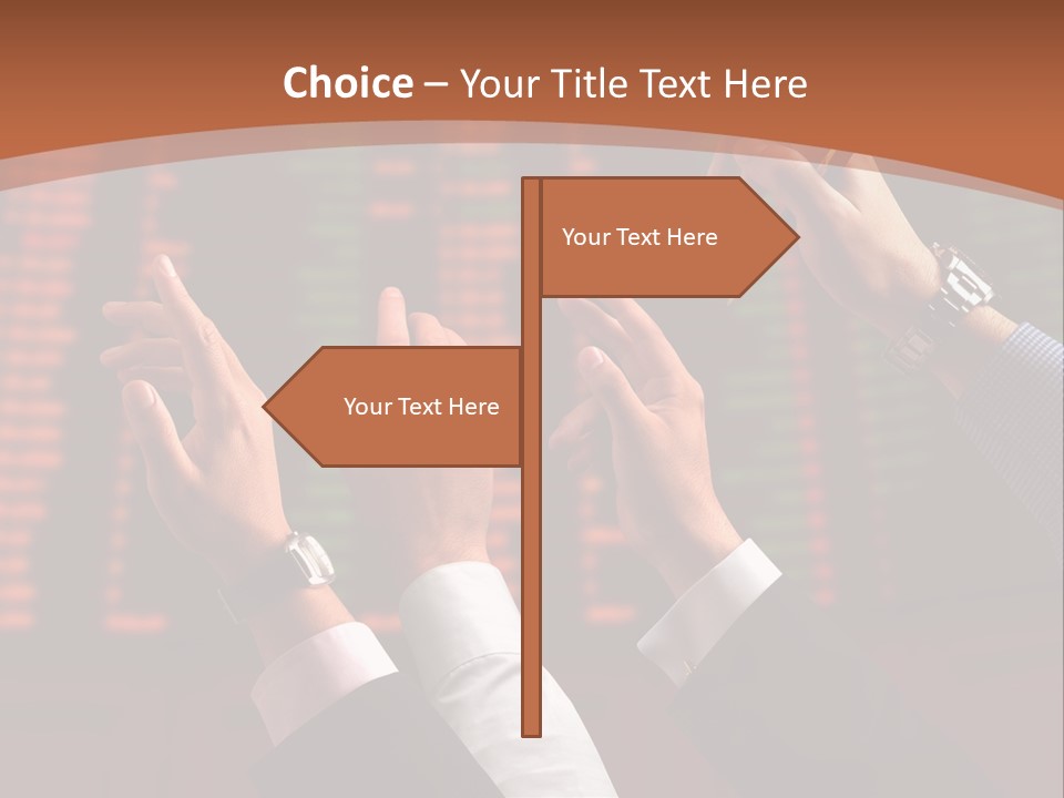 Hands On A Stock Market PowerPoint Template