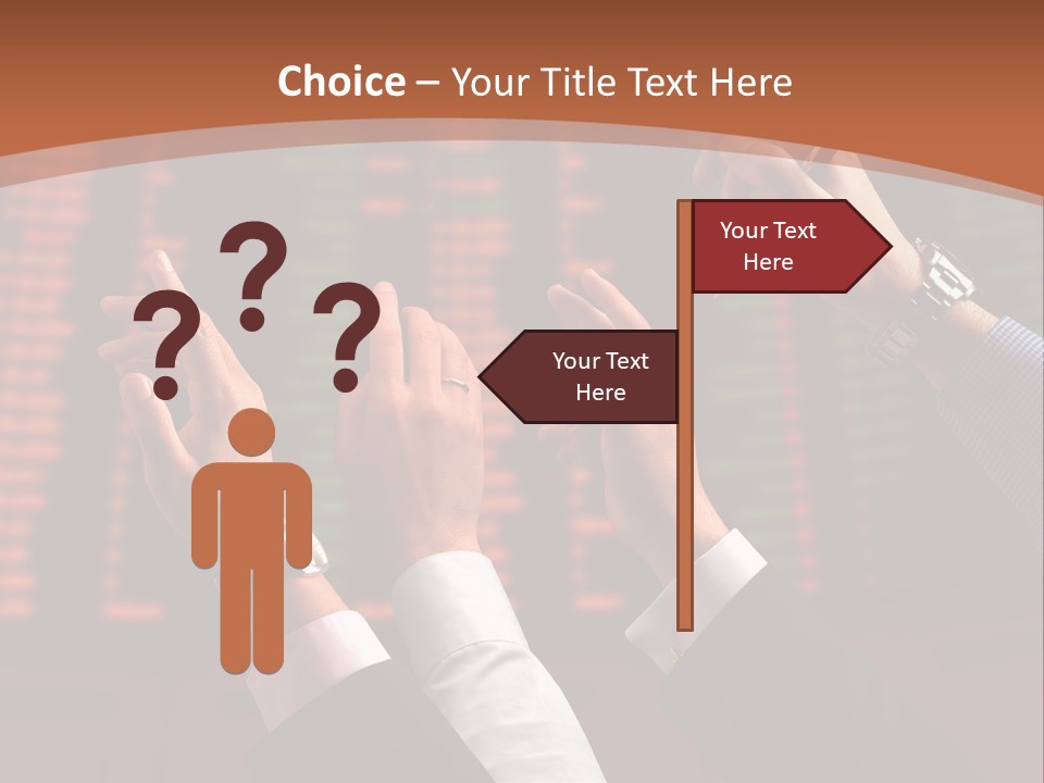 Hands On A Stock Market PowerPoint Template