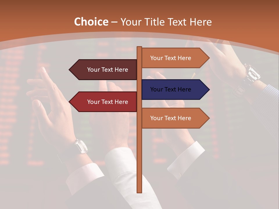 Hands On A Stock Market PowerPoint Template