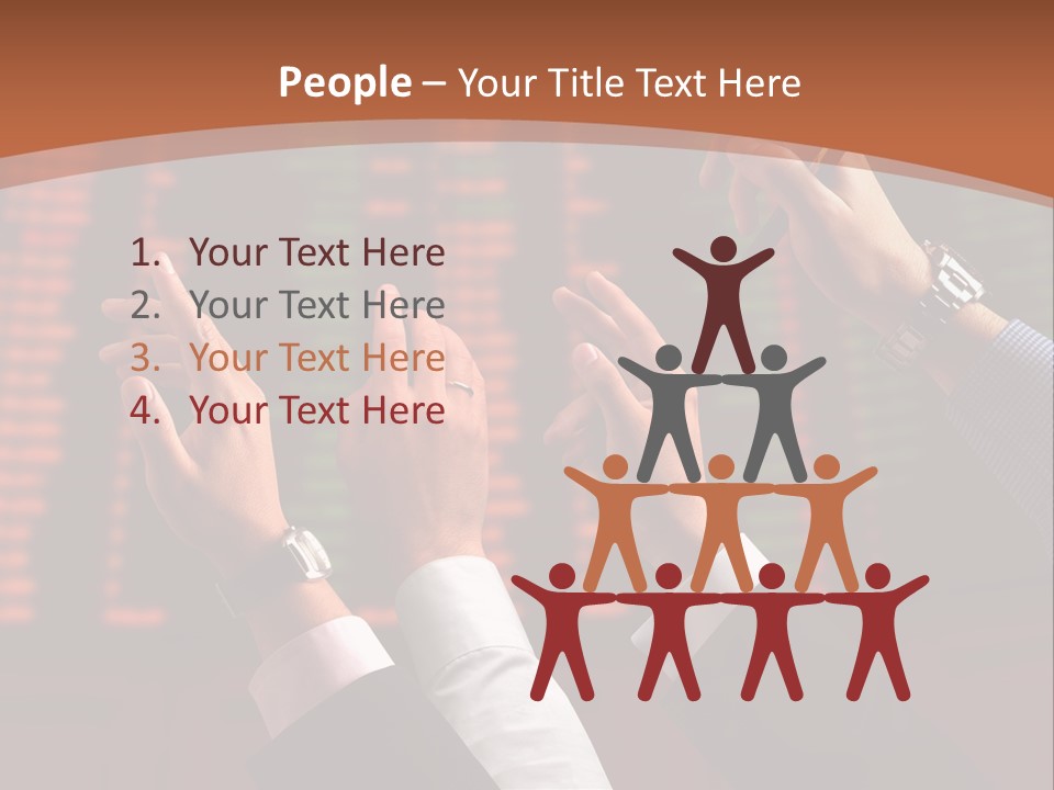 Hands On A Stock Market PowerPoint Template