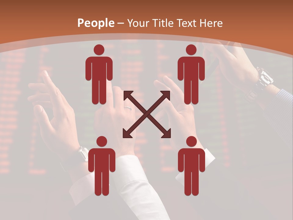 Hands On A Stock Market PowerPoint Template