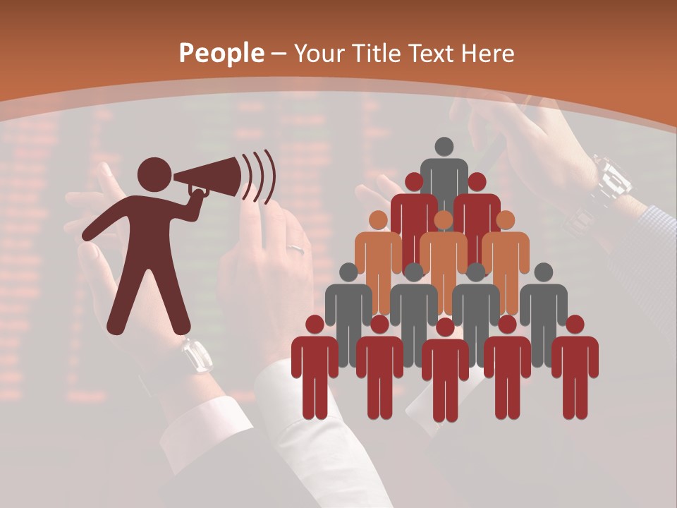 Hands On A Stock Market PowerPoint Template