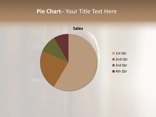 A Wooden Door With A Key On It PowerPoint Template